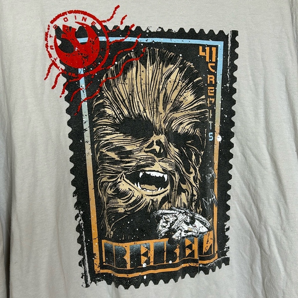 Star Wars Men’s Wookiee Chewbacca Stamp Print T-Shirt - Picture 2 of 6
